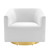 Accent Lounge Performance Velvet Swivel Chair By ModernWay 5-4626-7-WHI