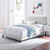 Channel Tufted Performance Velvet Twin Bed By ModernWay 13-6332-12