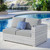 Outdoor Patio Right-Arm Loveseat By ModernWay 5-4302-12-GRY