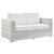 4-Piece Outdoor Patio Set By ModernWay 5-5446-12-WHI