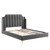 Performance Velvet Queen Platform Bed By ModernWay 13-6412-7