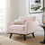 Channel Tufted Performance Velvet Armchair By ModernWay 5-5457-16