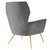 Button Tufted Performance Velvet Armchair By ModernWay 5-5020-7