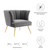Channel Tufted Performance Velvet Armchair By ModernWay 5-5023-7