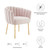 Channel Tufted Performance Velvet Armchair By ModernWay 5-5024-16