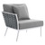 4 Piece Outdoor Patio Aluminum Sectional Sofa Set By ModernWay 5-5755-23-GRY