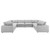 8-Piece Down Filled Overstuffed Sectional Sofa By ModernWay 5-3363-12