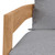 Teak Wood Outdoor Patio Armchair By ModernWay 5-5602-14-GRY
