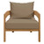 Teak Wood Outdoor Patio Armchair By ModernWay 5-5602-14-LBR