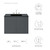 36" Wall-Mount Bathroom Vanity By ModernWay 5-5779-7-BLK