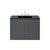 36" Wall-Mount Bathroom Vanity By ModernWay 5-5779-7-BLK