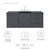 48" Single Sink Bathroom Vanity By ModernWay 5-5784-7-BLK