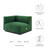 Channel Tufted Performance Velvet Left-Arm Chair By ModernWay 5-5490-2-EME