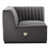 Channel Tufted Performance Velvet Right Corner Chair By ModernWay 5-5498-2-GRY