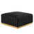 Channel Tufted Performance Velvet Ottoman By Modernway 5 5507 7 Blk 5 5507 7 Blk