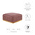Channel Tufted Performance Velvet Ottoman By ModernWay 5-5507-7-DUS