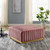 Channel Tufted Performance Velvet Ottoman By ModernWay 5-5507-7-DUS