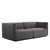 Channel Tufted Performance Velvet Loveseat By Modernway 5 5764 2 Gry 5 5764 2 Gry