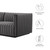 Channel Tufted Performance Velvet Loveseat By ModernWay 5-5764-2-GRY