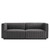 Channel Tufted Performance Velvet Loveseat By ModernWay 5-5764-2-GRY