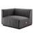 Channel Tufted Performance Velvet Loveseat By ModernWay 5-5764-2-GRY