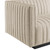5-Piece Channel Tufted Upholstered Fabric L-Shaped Sectional By ModernWay 5-5793-2-BEI