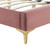 Chevron Tufted Performance Velvet King Platform Bed By ModernWay 13-7005-4