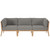 Outdoor Patio Teak Wood Sofa By Modernway 5 6120 7 Gph 5 6120 7 Gph