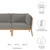Outdoor Patio Teak Wood Sofa By ModernWay 5-6120-7-GPH