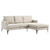 Right Facing Upholstered Fabric Sectional Sofa By Modernway 5 6012 2 5 6012 2