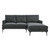 Right-Facing Upholstered Fabric Sectional Sofa By ModernWay 5-6012-4
