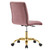 Armless Performance Velvet Office Chair By ModernWay 5-4973-7-DUS
