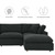 4-Piece Down Filled Overstuffed Boucle Fabric Sectional Sofa By ModernWay 5-6363-2