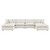 6 Piece Down Filled Overstuffed Boucle Sectional Sofa By Modernway 5 6366 9 5 6366 9
