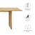 86" Wood Dining Table By ModernWay 5-6340-15