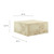 36" Square Burl Wood Coffee Table By ModernWay 5-6272-2