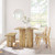 60" Wood Dining Table And Bench Set By ModernWay 5-6690-15