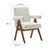 Boucle Fabric Dining Room Chair Set Of 2 By ModernWay 5-6506-9