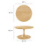 Round Wood Coffee Table By ModernWay 5-6574-15