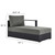 Outdoor Patio Powder-Coated Aluminum Modular Right-Facing Chaise Lounge By ModernWay 5-6633-7-CHA
