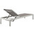 Outdoor Patio Aluminum Mesh Chaise By ModernWay 5-2249-19-GRY