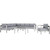 7 Piece Outdoor Patio Aluminum Sectional Sofa Set By Modernway 5 2562 19 Gry 5 2562 19 Gry