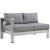 4 Piece Outdoor Patio Aluminum Sectional Sofa Set By ModernWay 5-2563-19-GRY