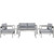 6 Piece Outdoor Patio Aluminum Sectional Sofa Set By Modernway 5 2568 19 Gry 5 2568 19 Gry