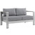 6 Piece Outdoor Patio Aluminum Sectional Sofa Set By ModernWay 5-2568-19-GRY