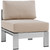 3 Piece Outdoor Patio Aluminum Sectional Sofa Set By ModernWay 5-2598-19-BEI