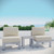 3 Piece Outdoor Patio Aluminum Sectional Sofa Set By ModernWay 5-2598-19-BEI