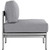 3 Piece Outdoor Patio Aluminum Sectional Sofa Set By ModernWay 5-2598-19-GRY