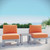 3 Piece Outdoor Patio Aluminum Sectional Sofa Set By ModernWay 5-2598-19-ORA
