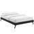 Vinyl Queen Bed Frame With Round Splayed Legs By Modernway 13 5890 2 13 5890 2